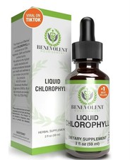 Benevolent Nourishment Liquid Chlorophyll Drops - Viral Detox  Energy - NEW