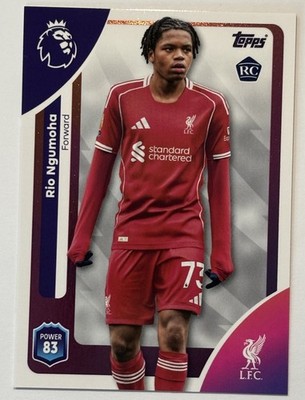 Rio Ngumoha 2025-26 Topps Premier League - Liverpool FC RC #172 | eBay