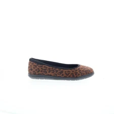 Easy Spirit Brylee SEBRYLEE Womens Brown Wide Suede Ballet Flats Shoes