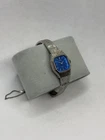 Vintage Seiko 17 Jewel Manual Wind Ladies Watch Blue Dial 17-3430 RUNNING