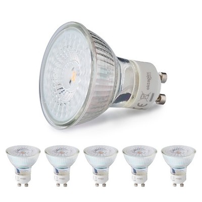 6er Set Oktaplex GU10 LED Leuchtmittel 3-Step dimmbar 4,8W 400lm warmweiß 2700K