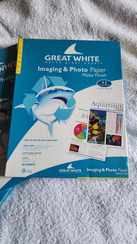 Set Of 3 Great White Matte Photo Paper 8.5 x 11 Art 150 Sheets Total 86015 - Picture 2 of 5