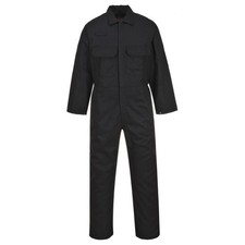 Image of Black Flame Retardant Bizweld Welders Coverall Boiler suit Portwest BIZ1 - XL