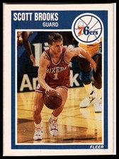 1989-90 Fleer #114 Scott Brooks