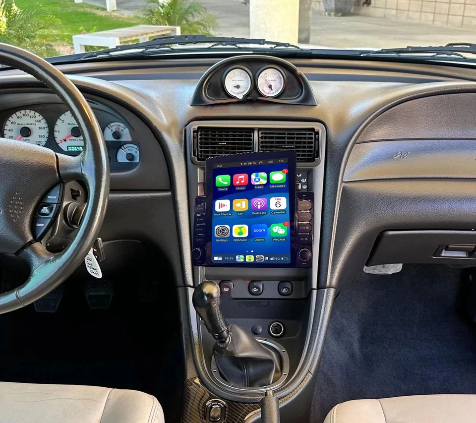 9.7'' Android 15 Car Stereo Radio Carplay GPS Navi FM For Ford Mustang 1994-2004 Foto 2 de 4