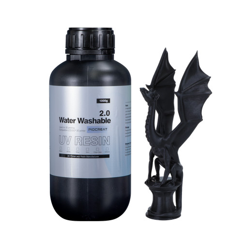 Creality Piocreat Water-washable Resin for Resin 3D Printer 2.0 1KG Black