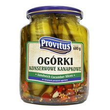 5900580002126 Og&oacute;rki konserwowe kanapkowe Provitus 680G PROVITUS Dbrowscy, Male