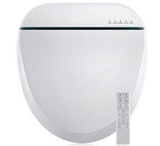 Bidet Toilet Seat 102DS-W, Round, Electronic Heated Seat with Unlimited Warm Wat