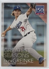 2019 Topps 150 Years of Professional Baseball Greatest Seasons Zack Greinke 00hi