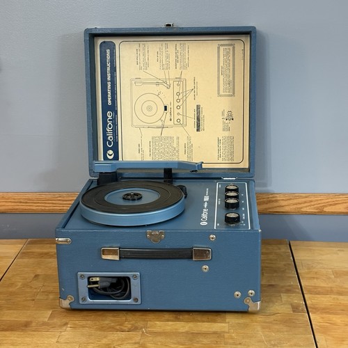 Vintage Califone 1450k Record Player with Speaker Tested and Working