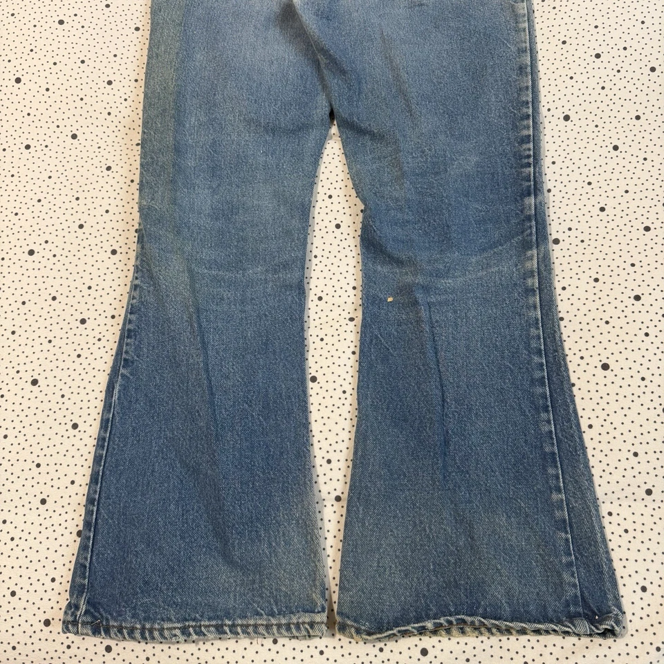 Jeans Levi's vintage años 80 para hombre 32 bigotes azul bootcut pestaña naranja 546 0217 Foto 2 de 4