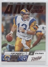 2022 Panini Prestige Any Given Sunday Xtra Points Red 50/449 Kurt Warner HOF 0c6