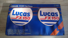 Lucas Fx 150 Fog Lamps Driving Lights Pair New But Colour Faded