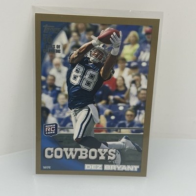 2010 Topps #425 Dez Bryant Gold Border SP /2010 Short Print RC Rookie Card