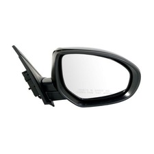 Right Passenger Mirror Power Non-Heated Manual Fold Black Mazda3 Sport 10 12-13