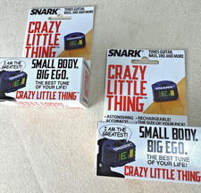 Lot (2) Snark CLT-1 Crazy Little Thing Clip-On Rechargeable Guitar Tuner NEW
