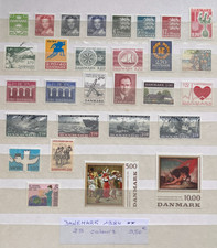 TIMBRES DANEMARK 1984 29 VALEURS NEUFS ** MNH