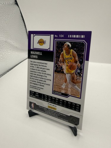 2023-24 Panini Contenders Optic - Rookie Ticket Maxwell Lewis #104 (AU, RC) - Picture 7 of 9