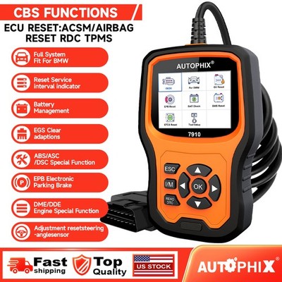 AUTOPHIX 7910 For BMW/Mini OBD2 Diagnostic Scanner Tool Full System Code Reader