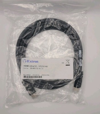 (LOT OF 5) EXTRON 26-663-12 HDMI Ultra Series 12 FT 3.6m Black - High End Cable