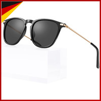 Sonnenbrille Damen Polarisierte Acetat-Rahmen Uv 400 Blaulichtfilter Schutz