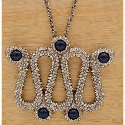 Atelier Swarovski Karl Lagerfeld Snake Necklace Cabochon Crystal