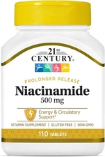 21st Century Niacinamide 500 mg Prolonged Release Tablets, 110 Count
