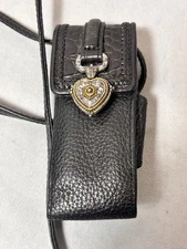 Brighton Vintage Cell Phone Or Mace Case Leather Heart