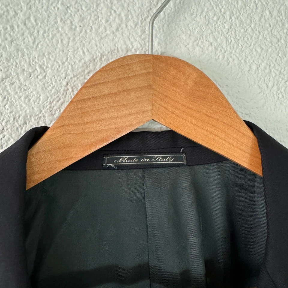 Corneliani Blazer Suit Set Men's 50L Black Made in Italy Virgin Wool - Image 3 of 4