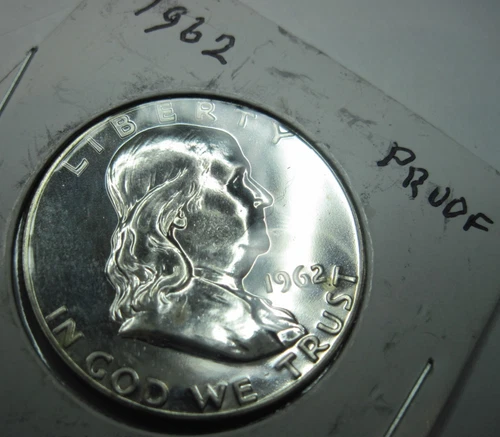 1962 * PROOF FRANKLIN Silver HALF DOLLAR * Exact coin shown * USA Only FREE Ship