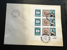 HUNGARY 1976 #2431 IMPERF SHEET STAMP ON STAMP HAFNIA STAMPS ON STAMPS 19464