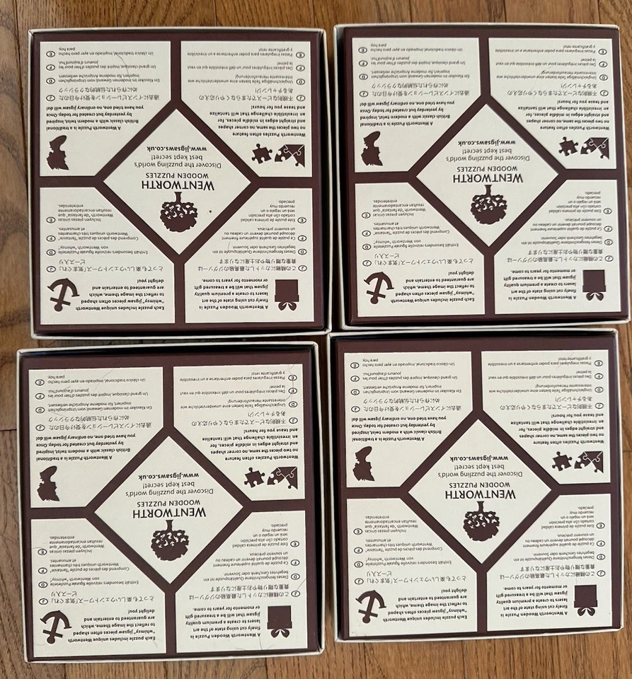 4 rompecabezas de madera Wentworth verdaderamente especiales gatito y cachorro con piezas especiales Foto 2 de 4