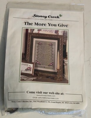 NEW Stoney Creek The More You Give Bead Cross Stitch Kit Mill Hill Beads
