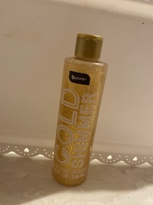 b.pure Gold Shimmer Shimmer Body Wash, Regular Size 8 fl oz / 236 mL