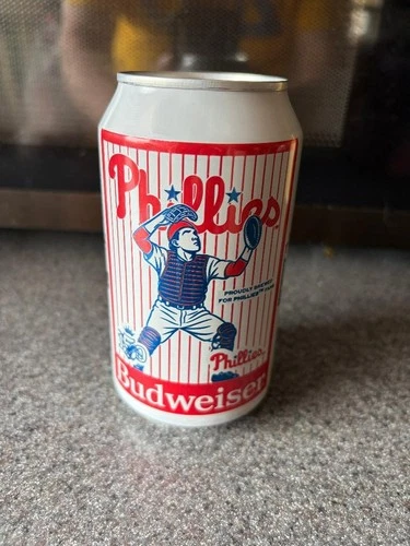 2026 BUDWEISER MLB empty LIMITED EDITION beer can w tab PHILADELPHIA PHILLIES NM