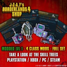 Borderlands 4✨MODDED CLASS MODS FULL SET OF 4 LEVEL ONE LVL 1 ✅PC-PS-XBOX✨