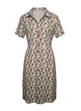 Jessica Robertson by Roolee Floral Knee Length Shirt Dress Small EUC