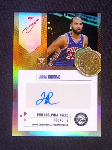 2025 Topps Signature Johni Broome Base (RAW)