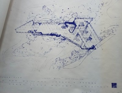 FRANK LLOYD WRIGHT:  BLUEPRINTS, PRELIMS  & SPECS FOR JOSEPH  H. BREWER PROJECT
