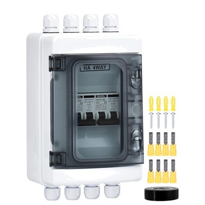 DC Circuit Breaker Box - 60A,  Waterproof Cover