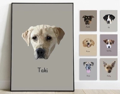 Custom Original 8x10 Digital Pet portrait from your photo
