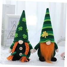 2pcs St. Patricks Day Gnome Handmade Gnome Faceless Plush St Patrick Gnome2