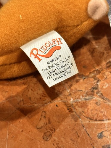 Rudolph The Red Nosed Reindeer 1999 PRESTIGE Mini Stuffed Animal 4" Clip On NEW - Picture 6 of 8