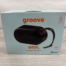 onn. Groove Rugged Portable Bluetooth Speaker - Black - NEW SEALED