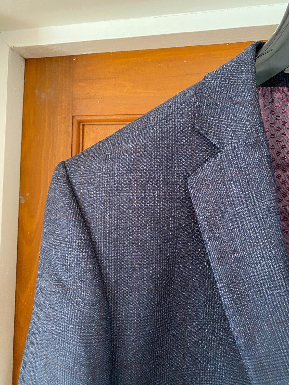 Giacca tuta blazer Alexandre of England grigio check 100% lana 38 R fila Savile