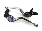 Yamaha YZF R1 R1M 2015-2022, CNC levers set long Titanium and blue  R15/V4A