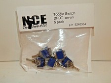 NCE 304 5-Pack DPDT Toggle Switches NEW