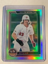 2022 Panini USA Baseball Stars & Stripes Longevity Holofoil #D /99 Austin Nye