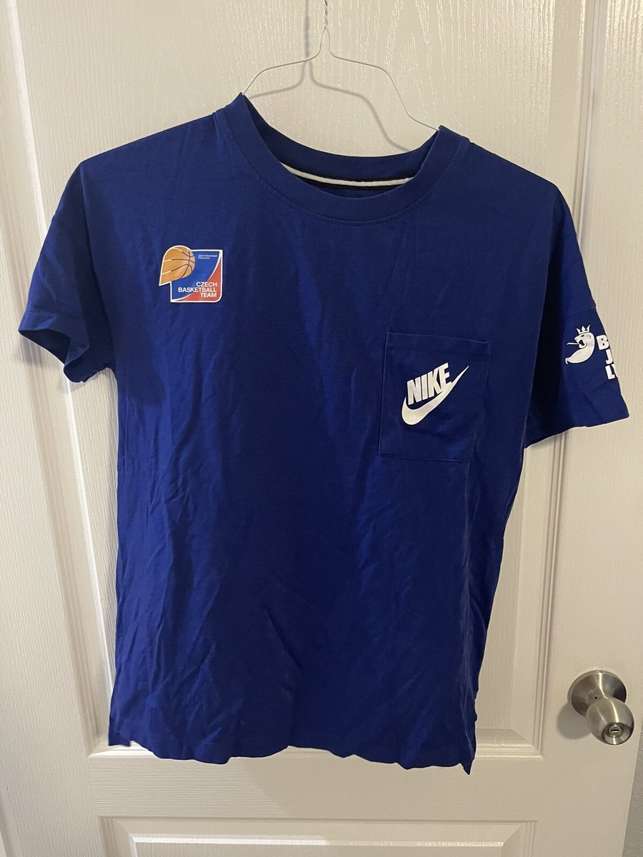 nike signal blue shirt