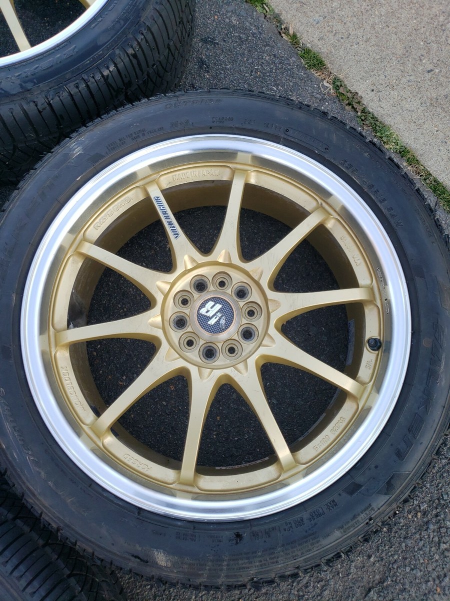 AUTHENTIC JDM RAYS VOLK CE28 NF FORGED WHEELS 18X7.5 +47 Rims